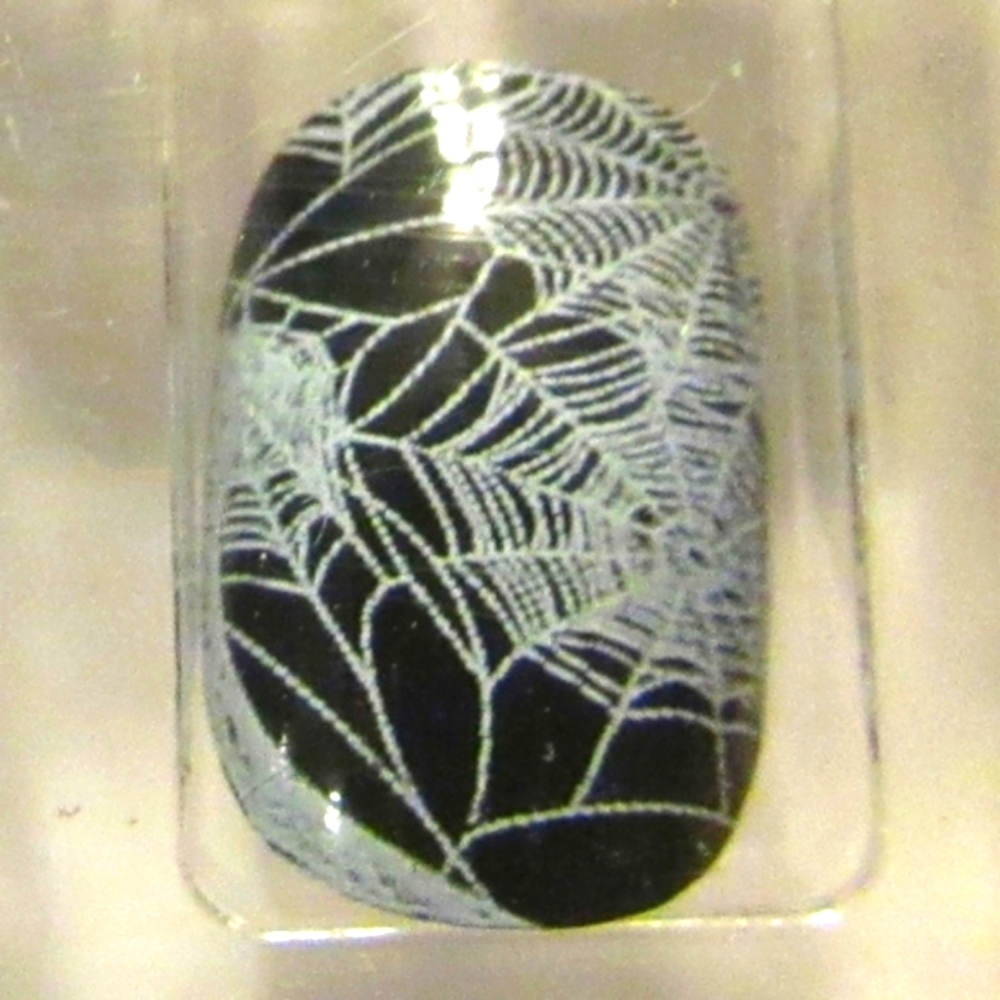 🖤🕷️🖤 Stellar Vintage Y2K Deadstock Gothic Spider Web Press-On Glue-On Nails